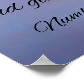 Der Herr segne dich und behüte dich Poster (Ecke)