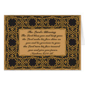 Der Herr segne dich, Zahlen 6:24, keltische Karte (Vorderseite (Horizontal))