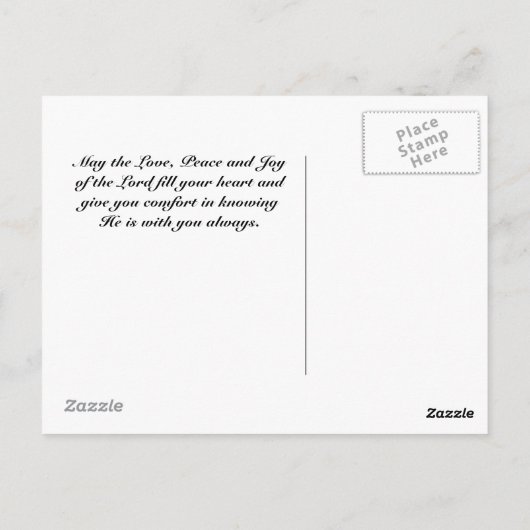 Der Herr segne dich, Zahlen 6:24, keltisches Desig Postkarte (Rückseite)