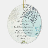 Der Herr segne dich, Zahlen 6:24, Weihnachten in d Keramik Ornament (Links)