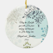 Der Herr segne dich, Zahlen 6:24, Weihnachten in d Keramik Ornament (Hinten)