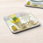 Der Herr segne euch die Nummern 6:24-26 Bibelverse Getränkeuntersetzer (Linke Seite)