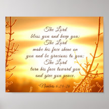 Der Herr segne euch die Nummern 6:24-26 Bibelverse