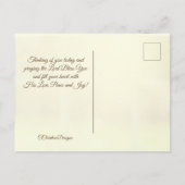 Der Herr segne euch die Nummern 6:24-26 Bibelverse Postkarte (Rückseite)