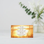 Der Herr segne euch die Nummern 6:24-26 Bibelverse Visitenkarte (Stehend Vorderseite)