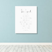 Der Herr segne euch und Behalte euch, Nummern 6:24 Leinwanddruck (Insitu (Holzboden))