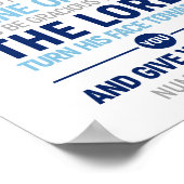 Der Herr segne euch und Behalte euch, Nummern 6:24 Poster (Ecke)