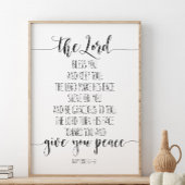 Der Herr segne euch und Behalte euch, Nummern 6:24 Poster
