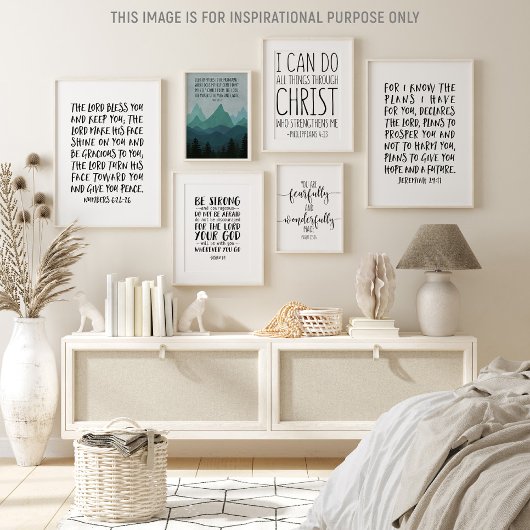 Der Herr segne euch und Behalte euch, Nummern 6:24 Poster