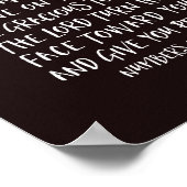 Der Herr segne euch und Behalte euch, Nummern 6:24 Poster (Ecke)