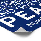 Der Herr segne euch und Behalte euch, Nummern 6:24 Poster (Ecke)