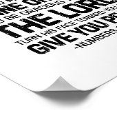 Der Herr segne euch und Behalte euch, Nummern 6:24 Poster (Ecke)