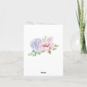 Der Herr segne Sie Bibel Inspiration Blumen Dankeskarte (Rückseite)