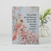 Der Herr segne Sie inspirierende Weihnachten (Stehend Vorderseite)