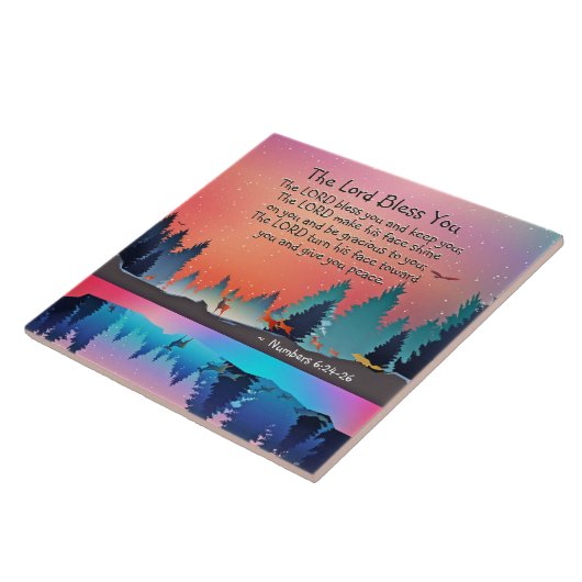 Der Herr segne Sie Nummern 6:24-26 Wintersee Fliese (Seite)