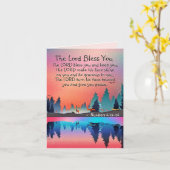 Der Herr segne Sie Nummern 6:24-26 Wintersee Karte (Gelbe Blume)