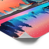 Der Herr segne Sie Nummern 6:24-26 Wintersee Poster (Ecke)