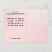 Der Herr segne Sie Nummern 6:24-26 Wintersee Postkarte (Rückseite)