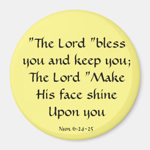 Der Herr segne und behielt Sie Bibelzitat Magnet