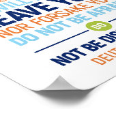 Der Herr selbst geht vor dir, Deuteronomie 31:8 Poster (Ecke)