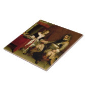 Der Herr-Soldat (Öl auf Leinwand) Fliese (Seite)