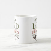 Der Herr sorgt immer Bibelvers Hoffnung Kaffeetasse (Mittel)