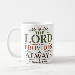Der Herr sorgt immer Devotionalien Schrift Hoffnun Kaffeetasse