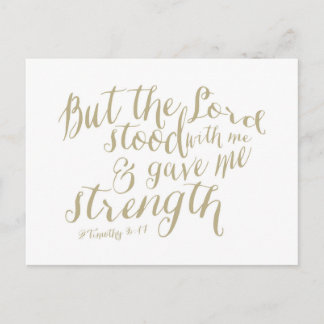 Der Herr stand mit mir Postkarte (2 mal 4:17)