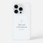 Der Herr wird dich behüten – Psalm 121 Christlich iPhone Hülle (Rückseite)