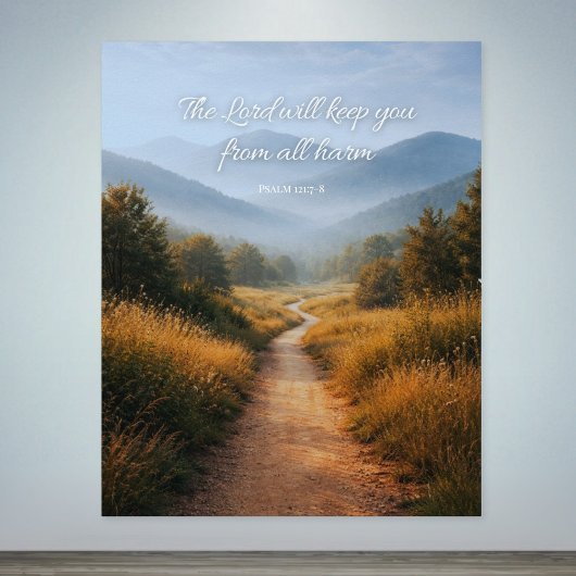 Der Herr wird dich behüten Psalm 121 Christlicher  Poster