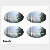 Der Herr wird dich immer führen Ovaler Aufkleber (Blatt)