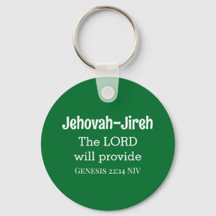 Der Herr wird die Bibel Verse Dunkelgrün zur Verfü Schlüsselanhänger