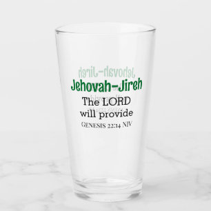 Der Herr wird die Bibel Verse grün und schwarz zur Glas