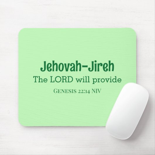 Der Herr wird die Bibel Verse Licht Grün geben Mousepad (Mit Mouse)
