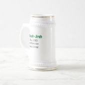 Der Herr wird die Bibelverse grün und weiß zur Ver Bierglas (Vorderseite Links)