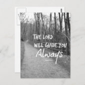 Der Herr wird euch den Bibelverse leiten Postkarte (Vorne/Hinten)