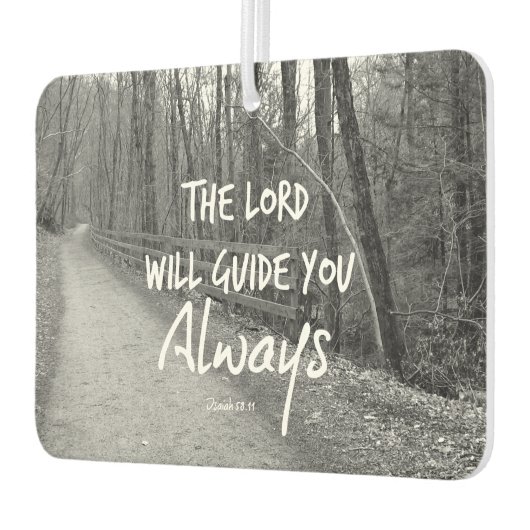 Der Herr wird euch die Bibelverse leiten Autolufterfrischer (Links)