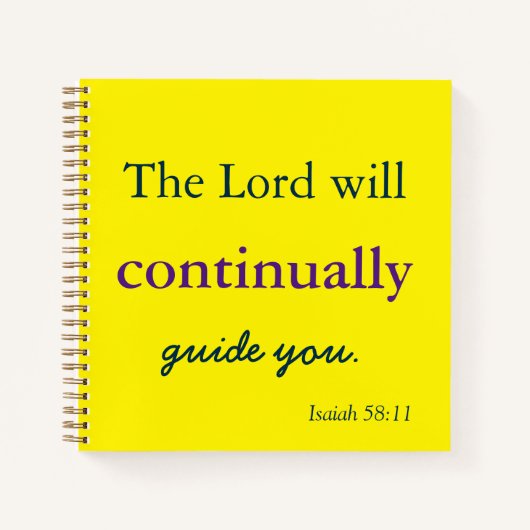 Der Herr wird euch führen Notizblock (Vorderseite)