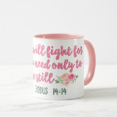 Der Herr wird für dich kämpfen // Bibelverse Tasse (VorderseiteRechts)