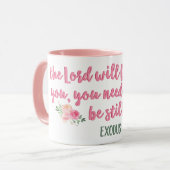 Der Herr wird für dich kämpfen // Bibelverse Tasse (Vorderseite Links)