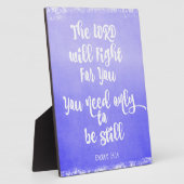 Der Herr wird für euch Bibelverse kämpfen Fotoplatte (Seite)