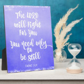 Der Herr wird für euch Bibelverse kämpfen Fotoplatte (Seite)