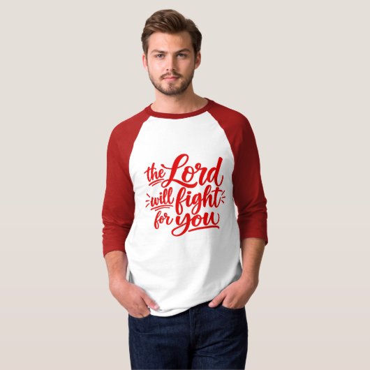 Der Herr wird für euch kämpfen T-Shirt (Vorne ganz)