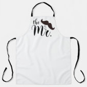 Der Herr Zitat Brown Black Mustache Schürze (Vorderseite)