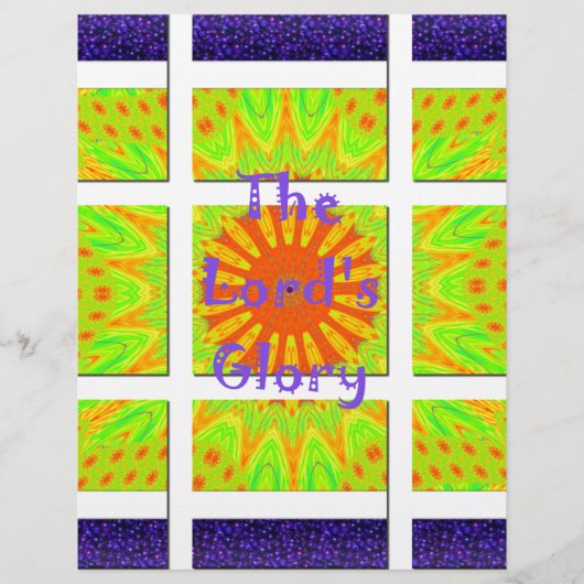 Der Herrgott: Schöne, phantastische, bunte Kunst Briefbogen (Vorderseite)