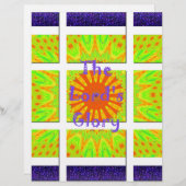 Der Herrgott: Schöne, phantastische, bunte Kunst Briefbogen (Vorne/Hinten)