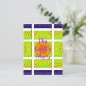 Der Herrgott: Schöne, phantastische, bunte Kunst Postkarte (Stehend Vorderseite)