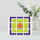 Der Herrgott: Schöne, phantastische, bunte Kunst Postkarte (Stehend Vorderseite)