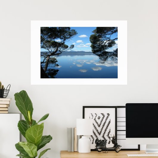 Der herrliche blaue Himmel Poster (Heimbüro)