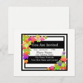 Der herrliche Herbst hinterlässt die Einladungskar Einladung (Vorne/Hinten)